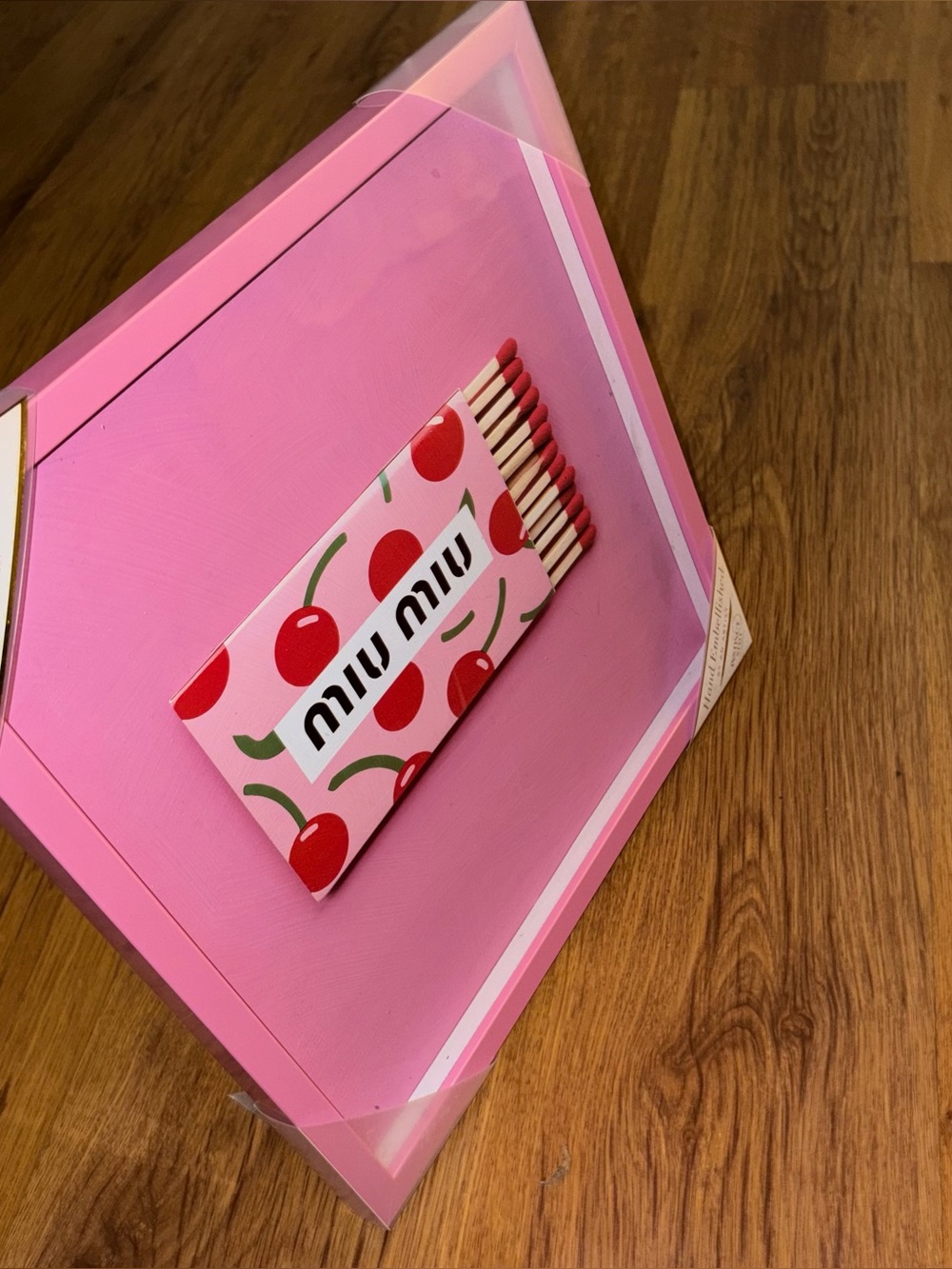 Miu Miu Pink Cherry Matchbox